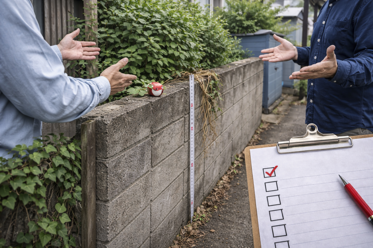 ブロック塀の撤去費用は誰が負担？境界で揉めないための考え方と確認手順