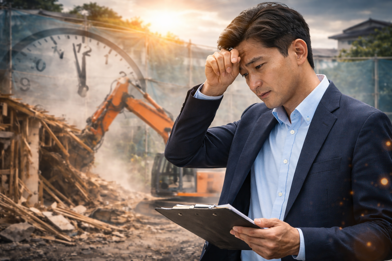 解体工事で一番プレッシャーを感じる瞬間！？引き渡し期限が迫る現場の現実