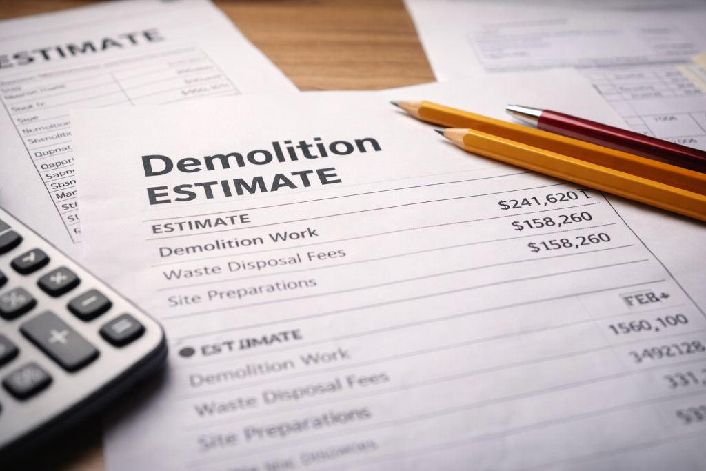 解体工事の見積もりは何で決まる？内訳と価格がブレるポイント