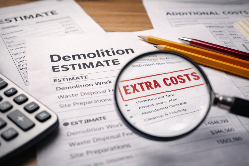 解体工事で後から揉めない確認項目！追加費用が発生しやすいケースはコレ