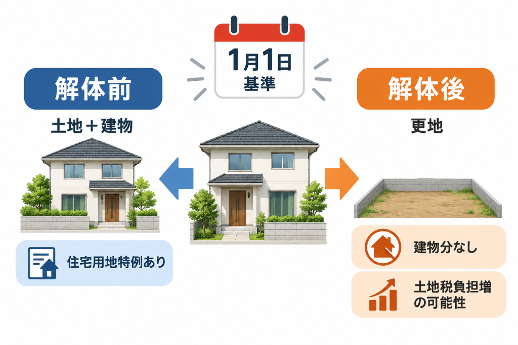 家を解体すると固定資産税はどうなる？更地の税額・手続きを解説