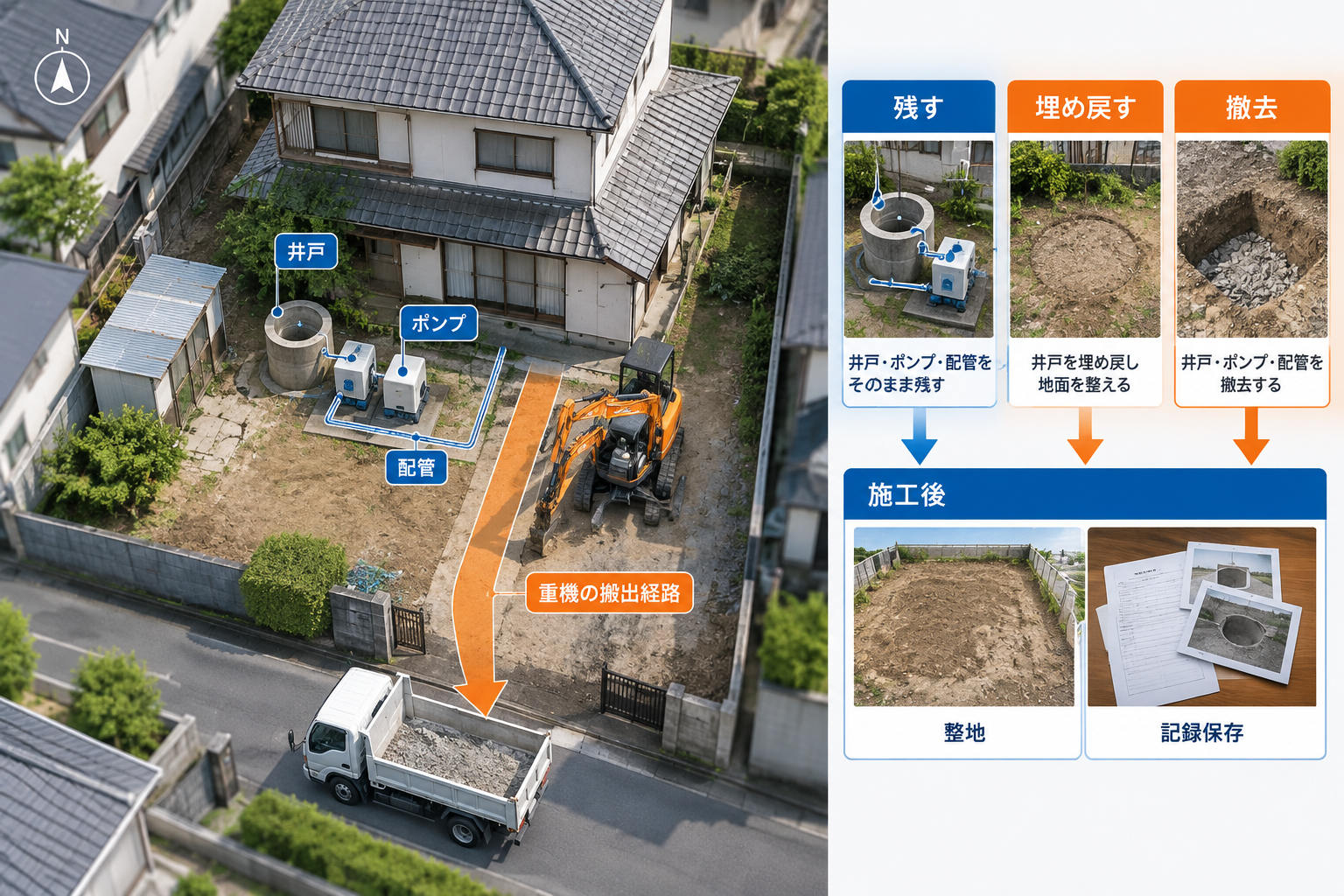 井戸がある家の解体工事｜埋め戻し・お祓い・費用・注意点