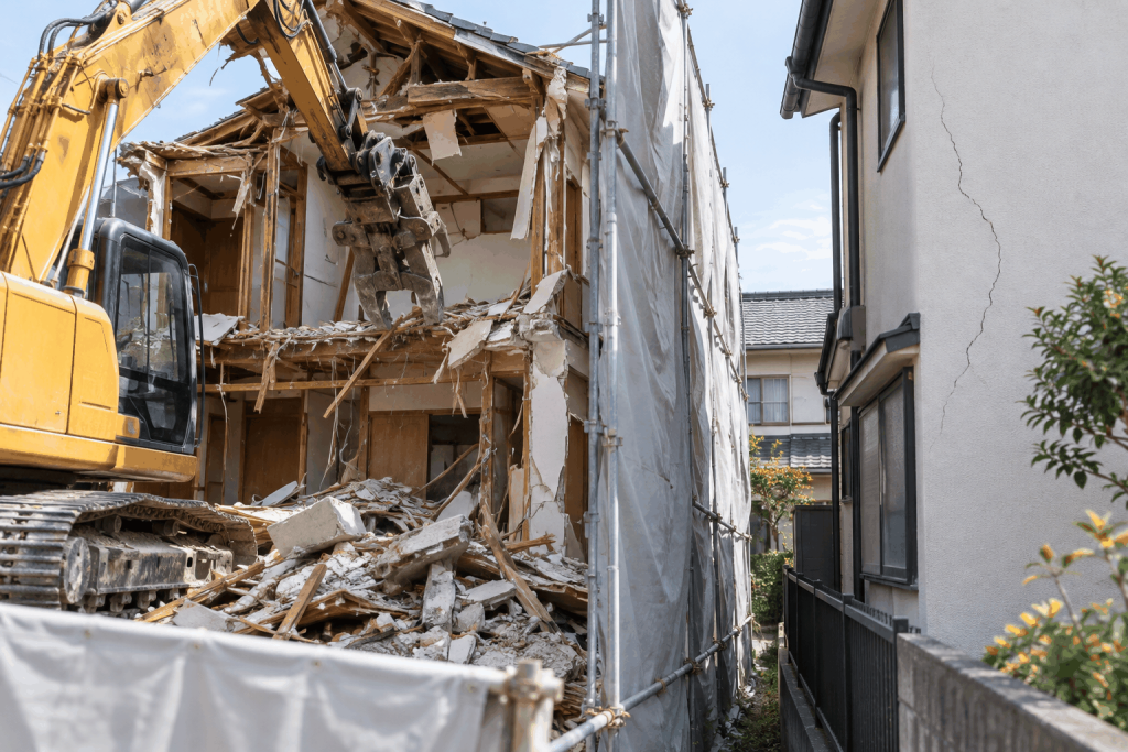 解体工事で隣家にひび割れが発生したら｜原因・責任・補償と対応手順