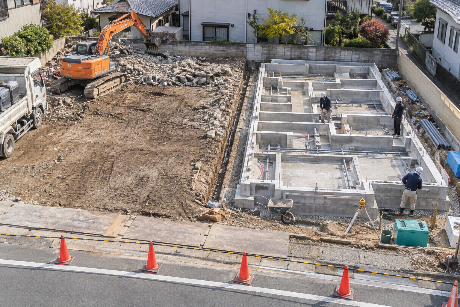建物解体で基礎は残せる？条件・費用・リスクと撤去が必要なケース
